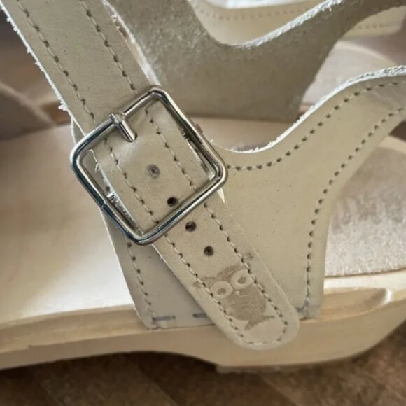 Sandgrens Clogs Nude Mary Janes Sz 37.5 US 7 $200 - Picture 9 of 9